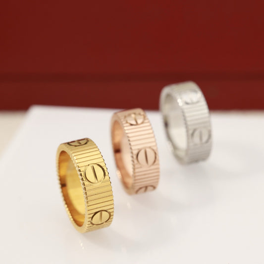 [Eternal Jewelry]2025 NEW LOVE RING BRUSHED STYLE
