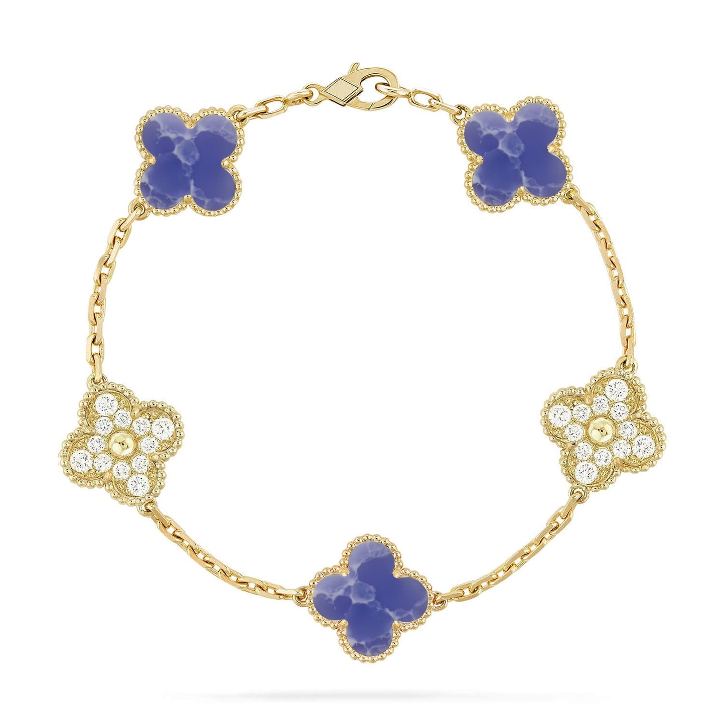 [Eternal Jewelry]CLOVER 5 MOTIF BLUE VEINS BRACELET COLLECTION