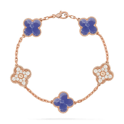 [Eternal Jewelry]CLOVER 5 MOTIF BLUE VEINS BRACELET COLLECTION