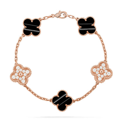 [Eternal Jewelry] CLOVER 5 MOTIF PULSAR STONE BRACELET COLLECTION