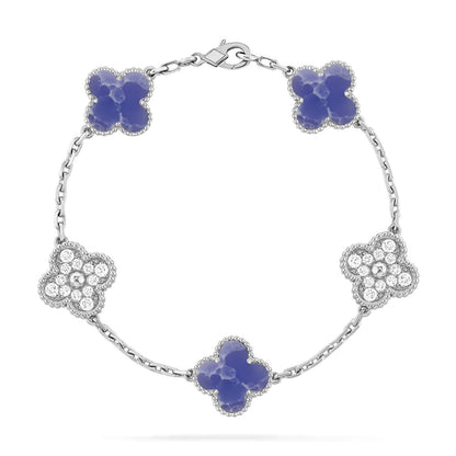 [Eternal Jewelry]CLOVER 5 MOTIF BLUE VEINS BRACELET COLLECTION