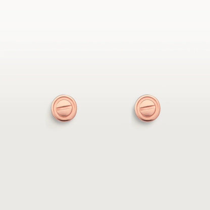 [エターナルジュエリー] LOVEピアス ピンクゴールド 10MM