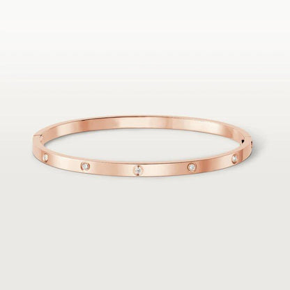 [エターナルジュエリー] LOVE ブレスレット 3.65MM 10Pダイヤ