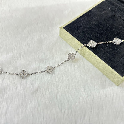 [Eternal Jewelry]CLOVER 6 MOTIF DIAMOND BRACELET