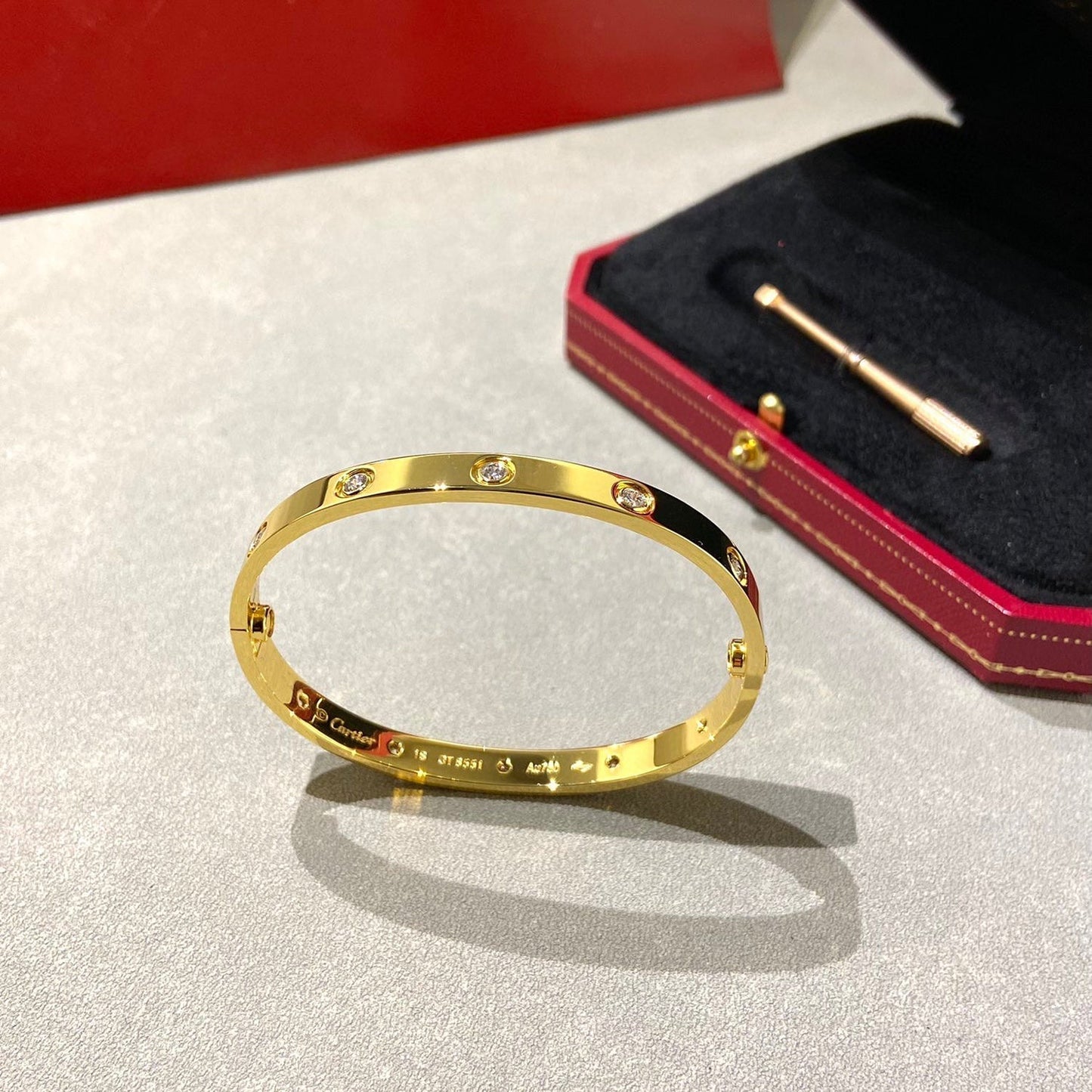 [Eternal Jewelry]LOVE BRACELET 6.1MM 10 DIAMONDS