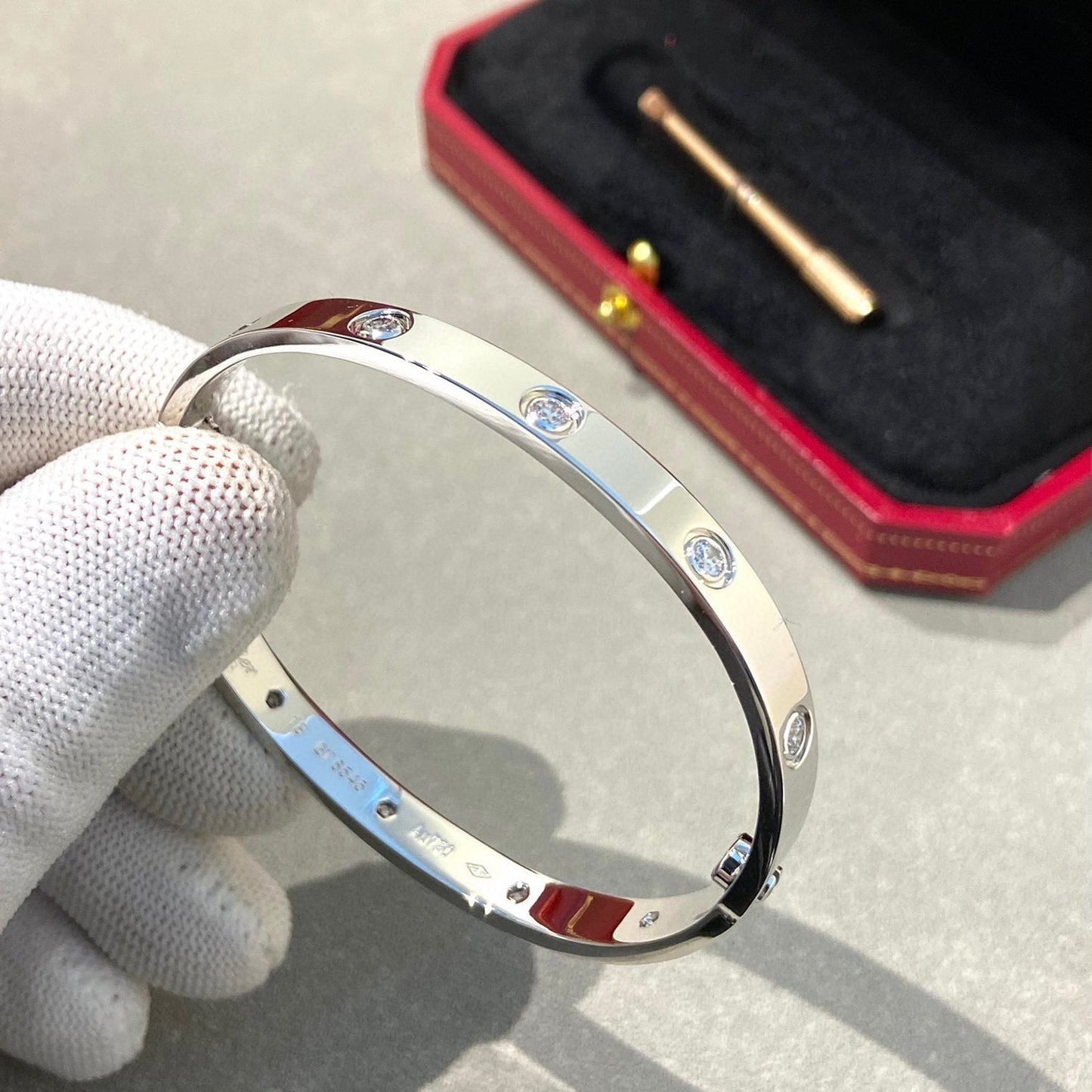 [Eternal Jewelry]LOVE BRACELET 6.1MM 10 DIAMONDS