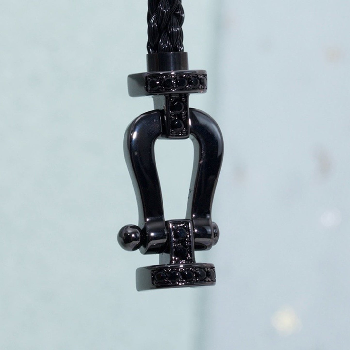 [Eternal Jewelry]FORCE LARGE SERIES HORSESHOE BLACK SAMURAI BRACELET