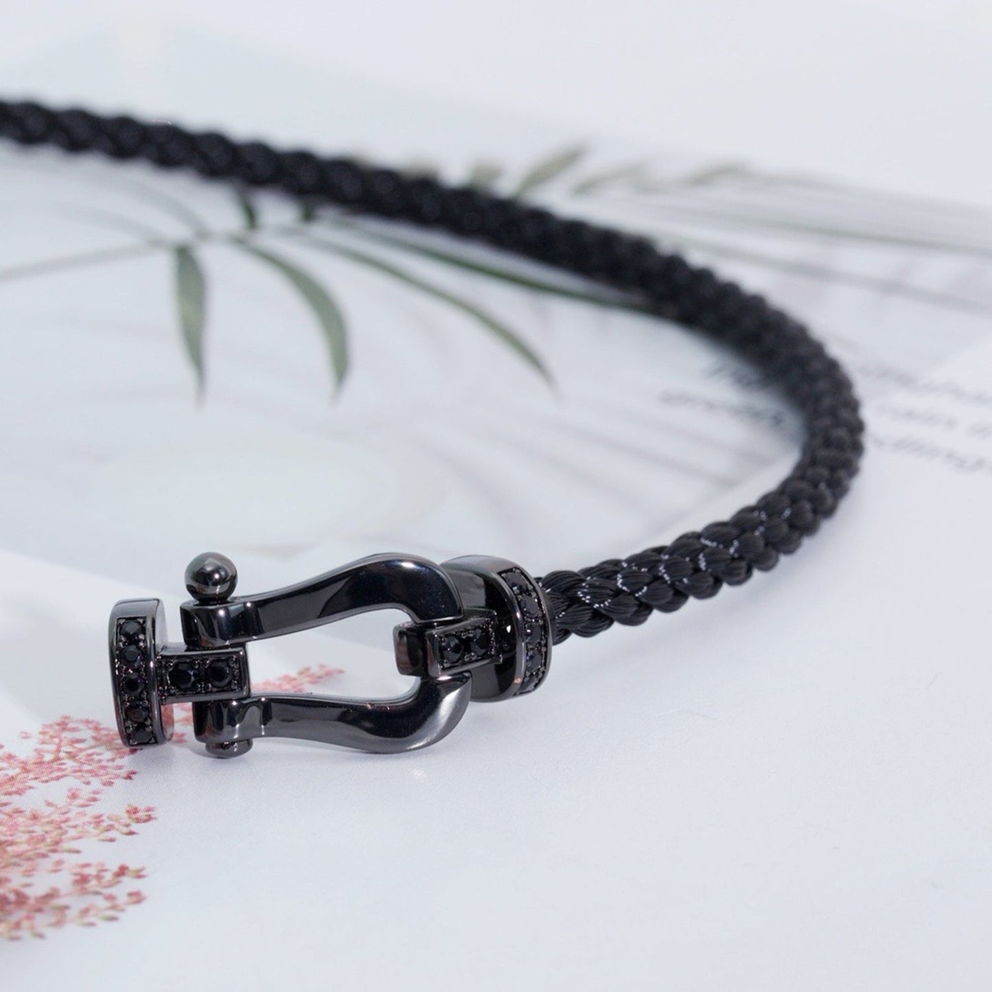 [Eternal Jewelry]FORCE LARGE SERIES HORSESHOE BLACK SAMURAI BRACELET