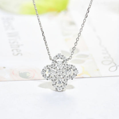 [Eternal Jewelry]LOOP NECKLACE FULL MOTIF DIAMOND 16MM MULTIPLE COLORS