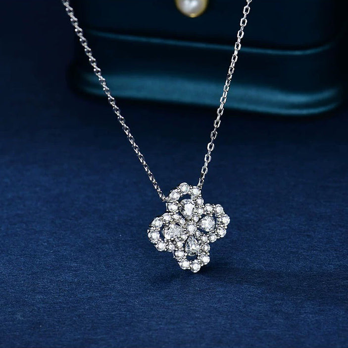 [Eternal Jewelry]LOOP NECKLACE FULL MOTIF DIAMOND 16MM MULTIPLE COLORS