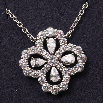 [Eternal Jewelry]LOOP NECKLACE FULL MOTIF DIAMOND 16MM MULTIPLE COLORS