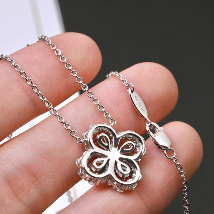 [Eternal Jewelry]LOOP NECKLACE FULL MOTIF DIAMOND 16MM MULTIPLE COLORS