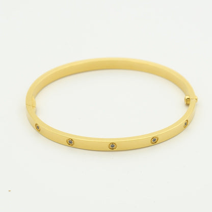 [エターナルジュエリー] LOVE ブレスレット 3.65MM 10Pダイヤ