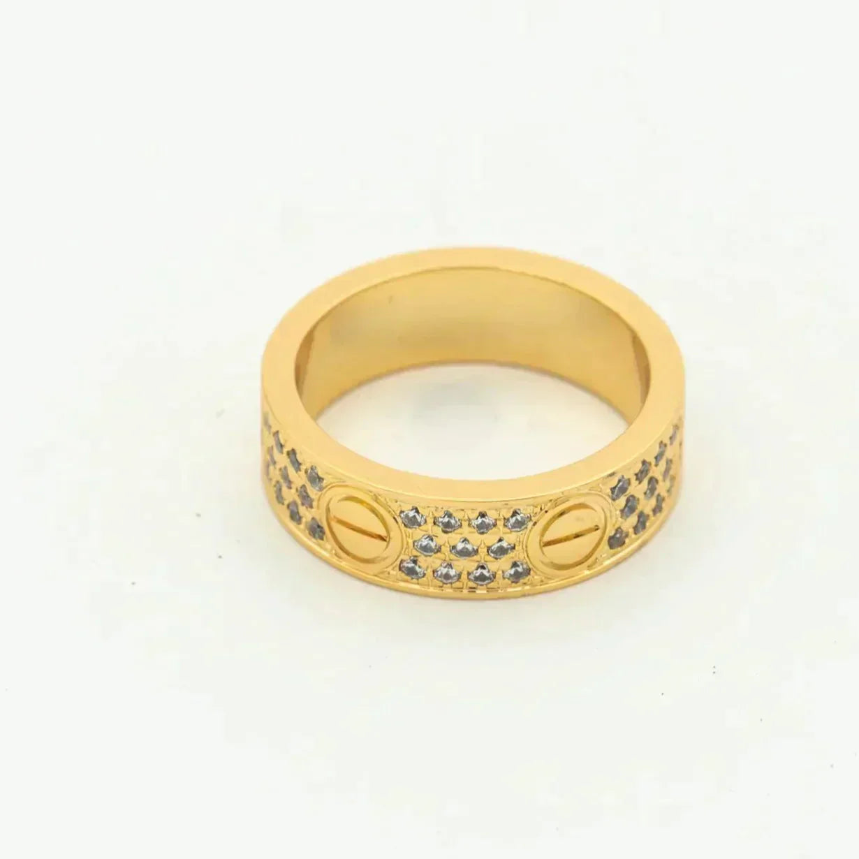 [Eternal Jewelry]LOVE RING 5.5MM DIAMONDS PAVED