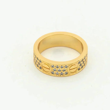 [Eternal Jewelry]LOVE RING 5.5MM DIAMONDS PAVED
