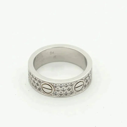 [Eternal Jewelry]LOVE RING 5.5MM DIAMONDS PAVED