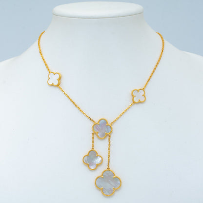[Eternal Jewelry]CLOVER MOTHER OF PEARL NECKLACE 6 MOTIF