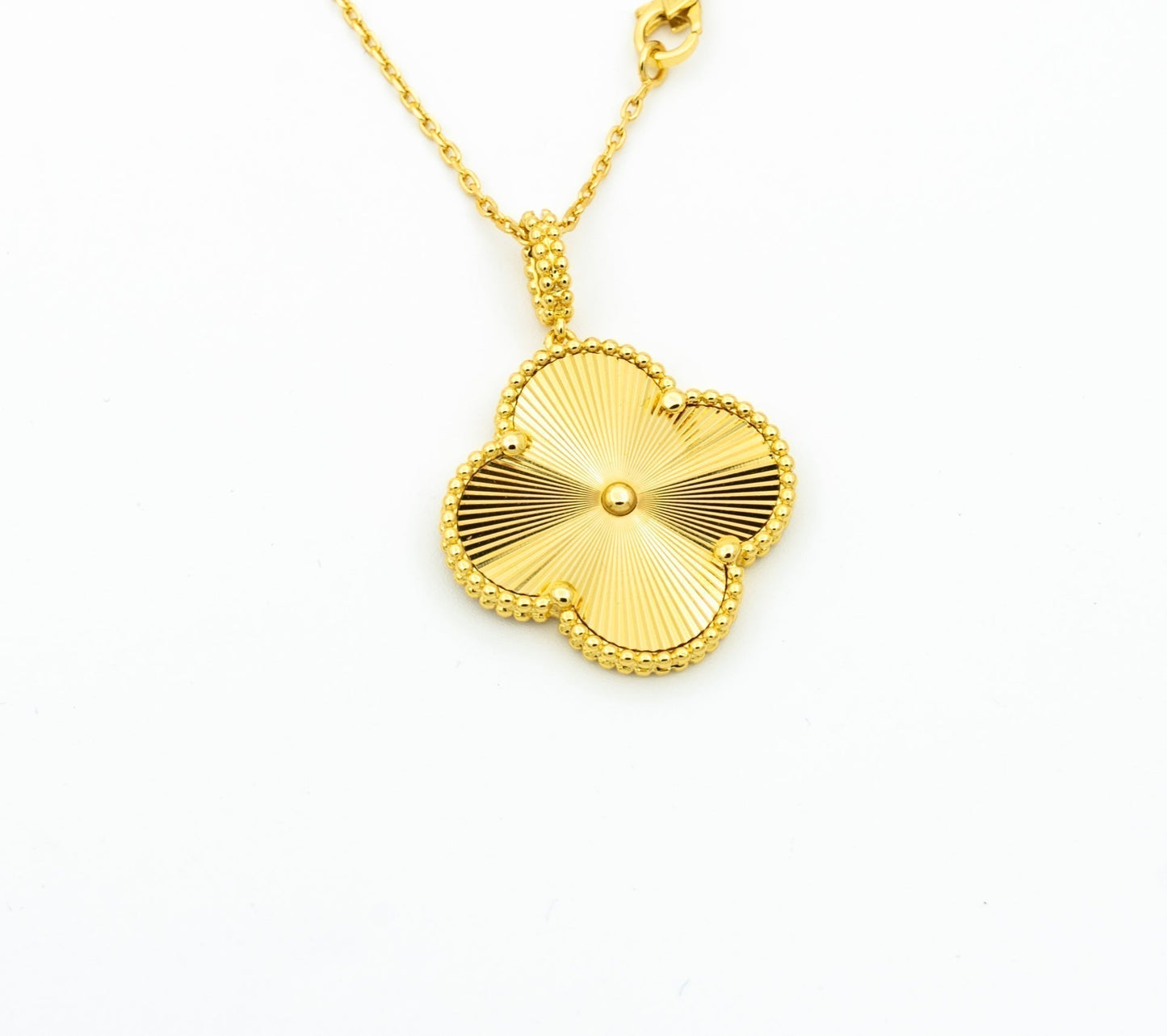 [Eternal Jewelry]CLOVER 25MM PEDANT NECKLACE GOLD