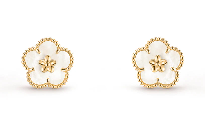 [Eternal Jewelry]LUCKY WHITE MOP EARRINGS