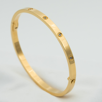 [エターナルジュエリー] LOVE ブレスレット 3.65MM 10Pダイヤ