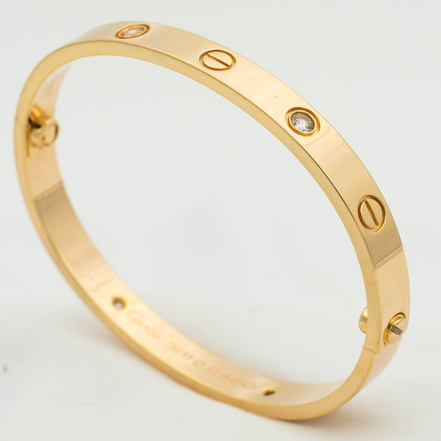 [Eternal Jewelry]LOVE BRACELET 6.1MM 4 DIAMONDS