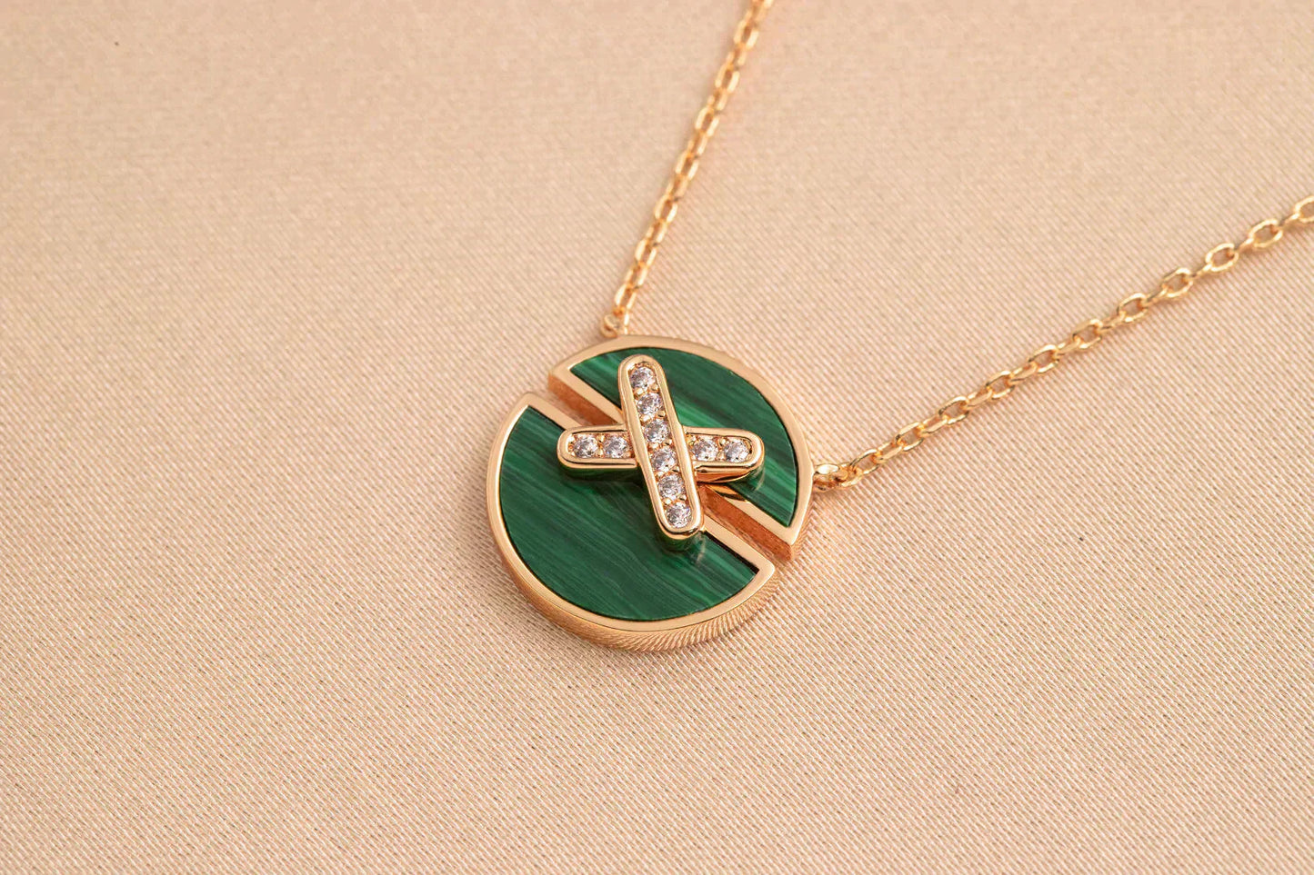 [Eternal Jewelry]JEUX DE ROSE GOLD DIAMOND NECKLACE