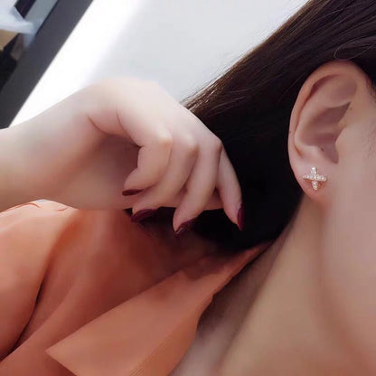 [Eternal Jewelry]JEUX DE GOLD DIAMOND EARRINGS