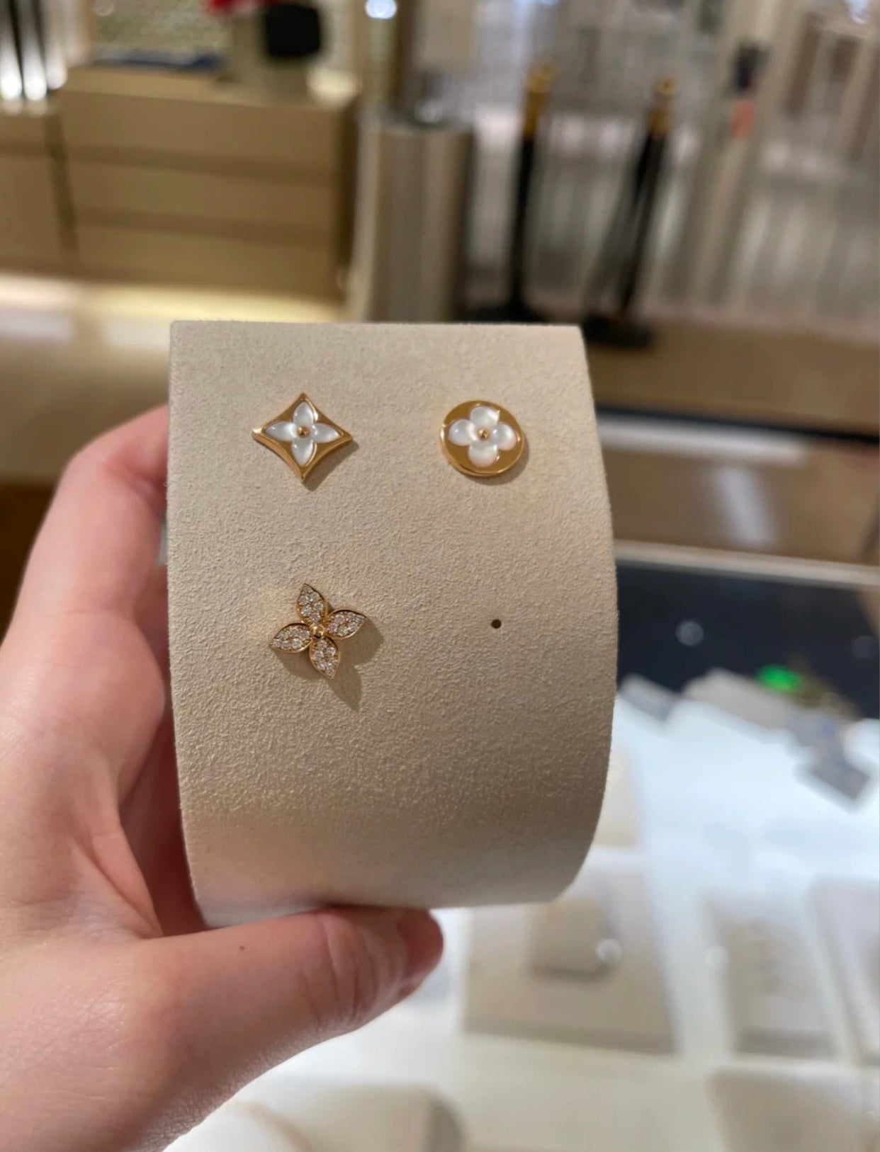 [エターナルジュエリー]スターブロッサム スタッドピアス ピンクゴールド ダイヤモンド