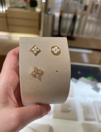 [エターナルジュエリー]スターブロッサム スタッドピアス ピンクゴールド ダイヤモンド