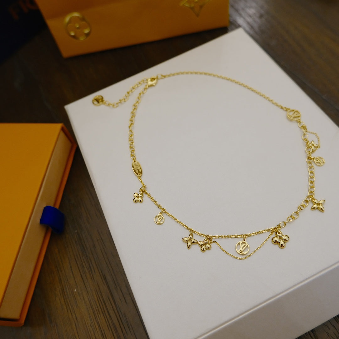[Eternal Jewelry]BLOOMING SUPPLE NECKLACE BRASS