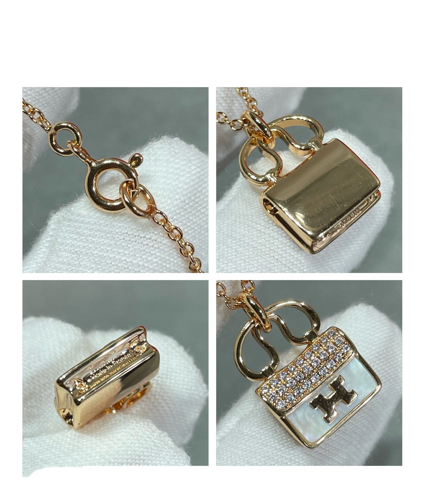 [Eternal Jewelry]H CIRCE MOISSANITE PENDANT NECKLACE GOLD