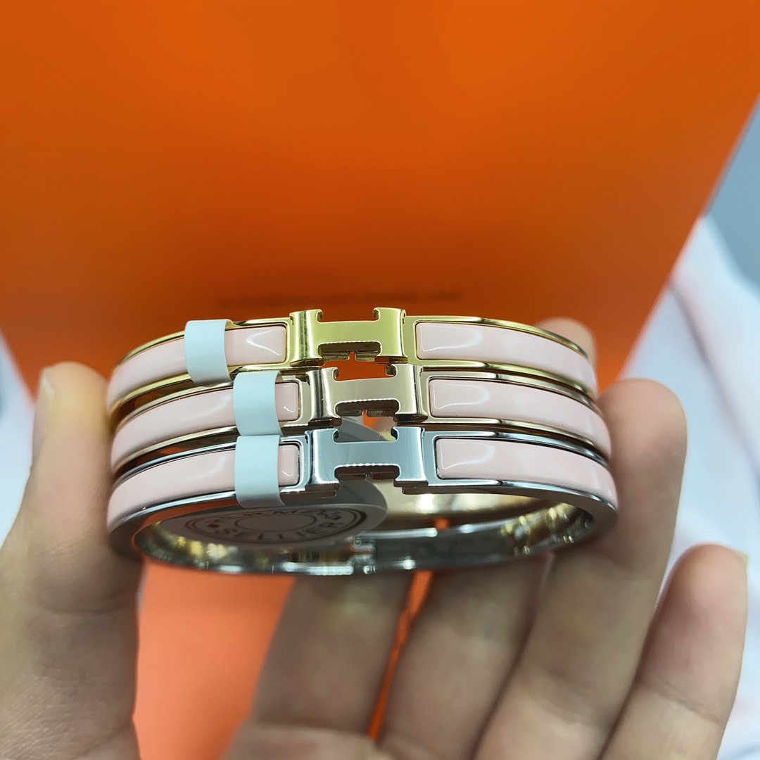[エターナルジュエリー] クラシック HM クリック ピンク 8MM エナメルブレスレット