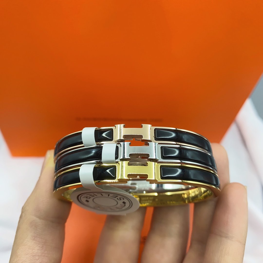 [Eternal Jewelry]CLASSIC HM CLIC BLACK 8MM エナメル ブレスレット