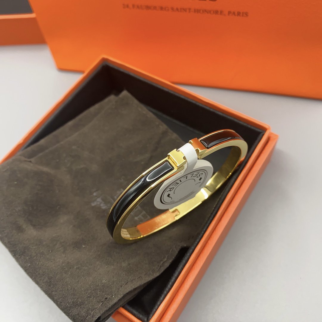 [Eternal Jewelry]CLASSIC HM CLIC BLACK 8MM エナメル ブレスレット