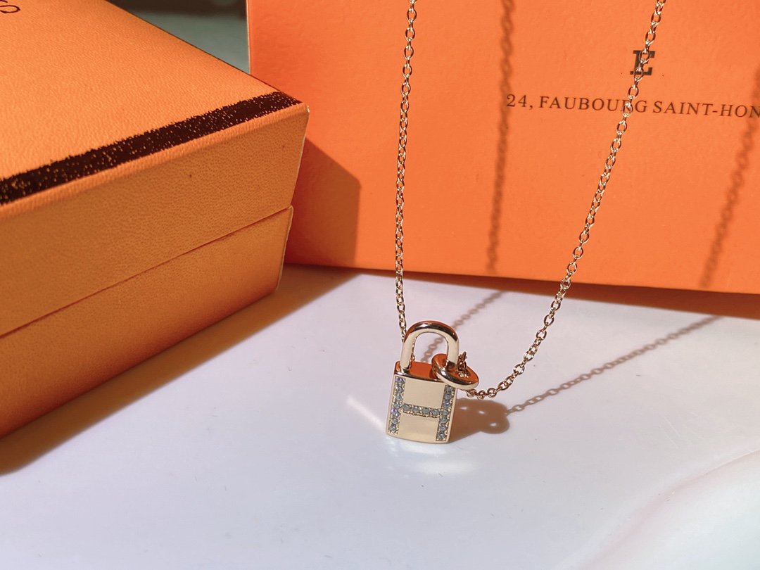 [Eternal Jewelry]HM ADVANCED NICHE LOCK HEAD NECKLACE DIAMONDS
