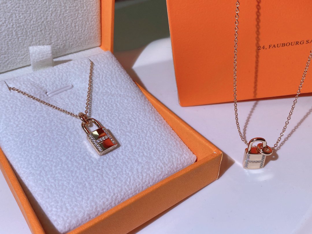 [Eternal Jewelry]HM ADVANCED NICHE LOCK HEAD NECKLACE DIAMONDS
