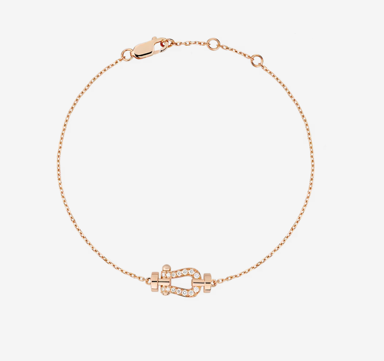 [Eternal Jewelry]FORCE 10 FULL DIAMOND BUCKLE CHAIN LINK MINI MODEL