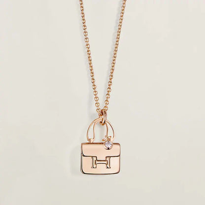 [Eternal Jewelry]AMULETTE PEDANT ROSE GOLD NECKLACE