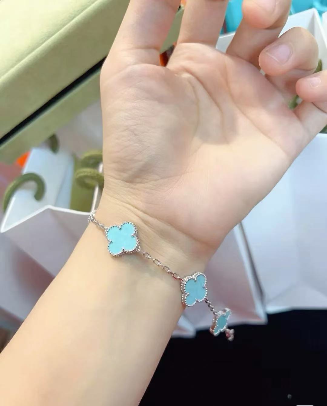 [Eternal jewelry]Baby Blue Braided Bracelet