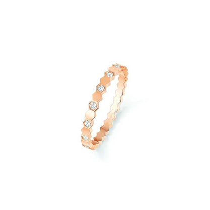 [Eternal Jewelry]BEE LOVE RING PINK GOLD DIAMOND