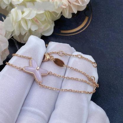 [Eternal Jewelry]JEUX BRACELET PINK MOP PINK GOLD 1 DIAMOND