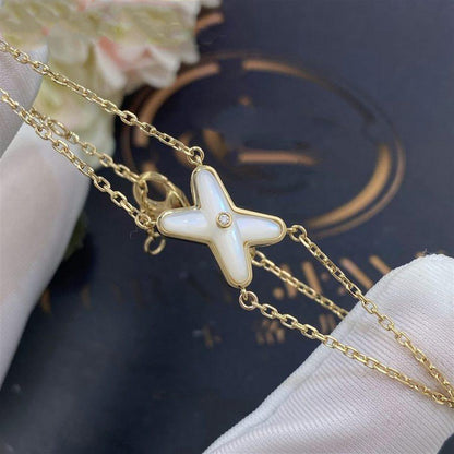 [Eternal Jewelry]JEUX BRACELET WHITE MOP GOLD 1 DIAMOND