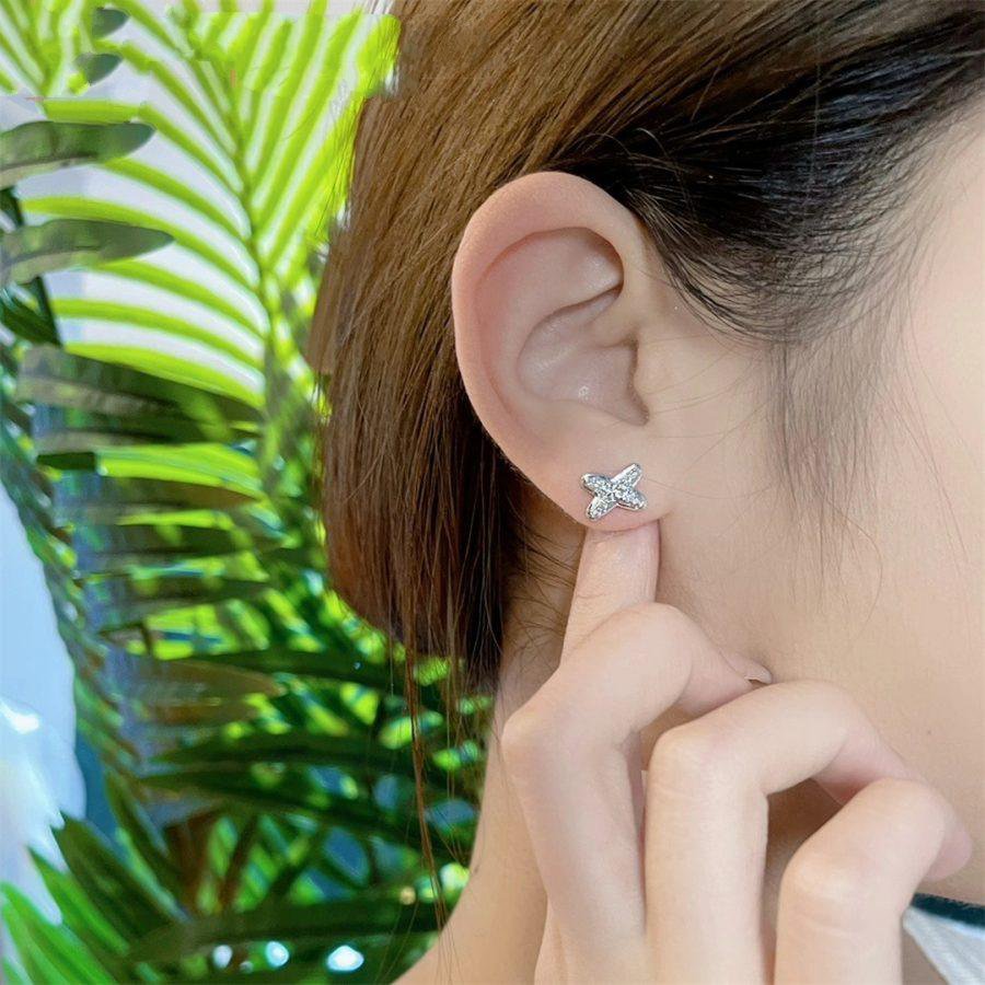 [Eternal Jewelry]JEUX DE SILVER DIAMOND EARRINGS