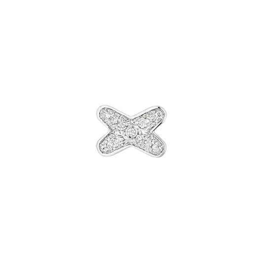 [Eternal Jewelry]JEUX DE SILVER DIAMOND EARRINGS