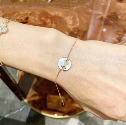[Eternal Jewelry]JEUX DE BRACELET MOP PINK GOLD DIAMONDS