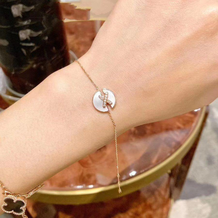 [Eternal Jewelry]JEUX DE BRACELET MOP PINK GOLD DIAMONDS