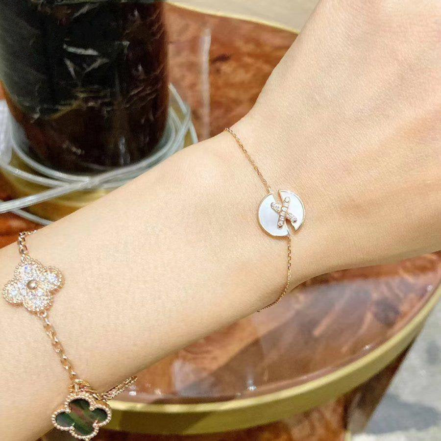 [Eternal Jewelry]JEUX DE BRACELET MOP PINK GOLD DIAMONDS