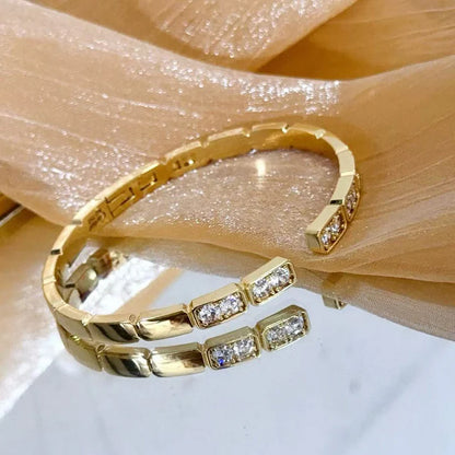 [Eternal jewelry]LOVE DIAMOND OPEN BRACELET