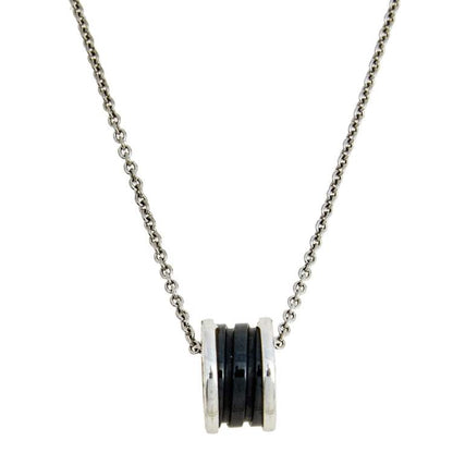 [Eternal Jewelry]ZERO 1 BLACK CERAMIC SILVER NECKLACE