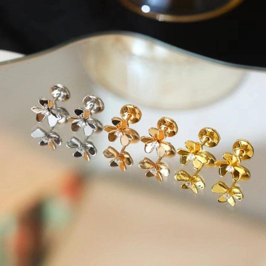 [Eternal Jewelry]FRIVOLE MINI SILVER FLOWER EARRINGS
